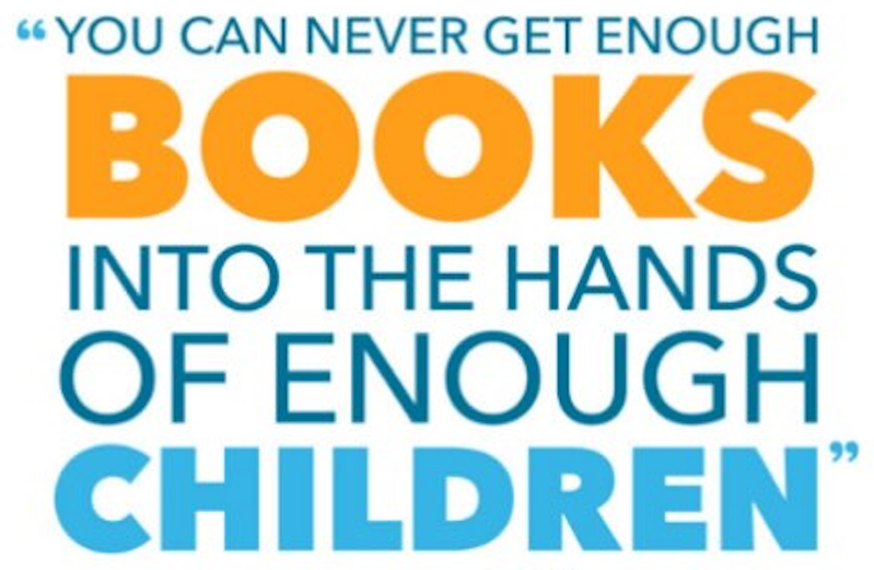 You can never get enough books into the hands of enough children
